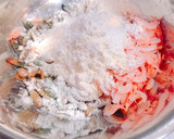 春！つくしと釜揚げ桜えびのかき揚げ作り方3写真