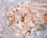 春！つくしと釜揚げ桜えびのかき揚げ作り方4写真