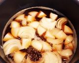 餅アレンジ☆なんちゃって親子丼作り方4写真