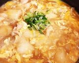 餅アレンジ☆なんちゃって親子丼作り方7写真