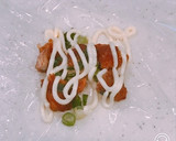 1口目から美味い、マヨ唐揚げのおにぎり！作り方1写真