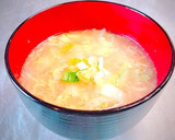 超簡単！中華風味噌 ふわふわ卵スープ作り方7写真
