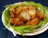 マルブン☆白身魚揚と水菜のおかか生姜醤油作り方3写真