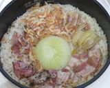 新玉ねぎと桜えびとベーコンの炊き込みご飯作り方6写真
