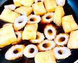 スピードおかず！竹輪とお揚げあま辛卵とじ作り方3写真