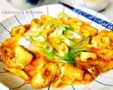 スピードおかず！竹輪とお揚げあま辛卵とじ作り方5写真