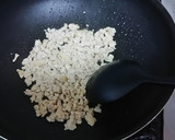 枝豆と鶏ひき肉の中華風高菜炒め作り方1写真