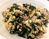 【簡単 男の手料理】5分でニラ玉 豚肉作り方6写真
