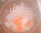 豚肉と白菜の、五目餡掛け焼きうどん作り方2写真