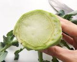 ブロッコリー茎のお味噌汁作り方2写真