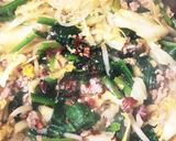 ♡野菜炒め丼♡簡単温玉乗せ♪作り方8写真
