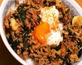 ♡野菜炒め丼♡簡単温玉乗せ♪作り方13写真