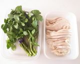 鶏肉のトストサラダ作り方1写真