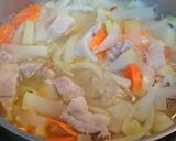 豚肩ロースと春野菜の雑炊風煮込み作り方5写真