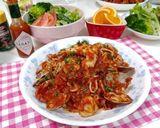 ランチに簡単♪ 梅しそツナパスタ作り方15写真