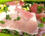 エシャレットの葉ともやしと豚肉蒸し🌱作り方2写真