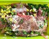 エシャレットの葉ともやしと豚肉蒸し♡作り方3写真