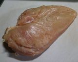 鶏胸肉のチーズ入り青じそ風味ソテー作り方1写真