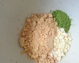 混ぜるだけ⭐抹茶きな粉カカオバター作り方1写真