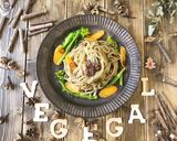 菜の花と人参のアンチョビ玄米パスタ作り方5写真