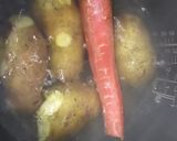 炊飯器でポテトサラダ作り方1写真