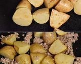 新じゃがの甘辛そぼろあん【作り置き】作り方2写真