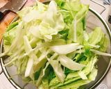 春キャベツ♡えのき♡豚肉のオイマヨ卵炒め作り方1写真