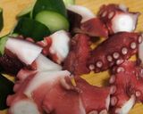 たこと胡瓜のにんにく和え作り方2写真