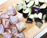 鶏肉と茄子の甘酢餡作り方1写真