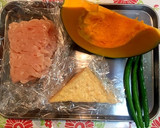 味付けは1:1で簡単♫かぼちゃのそぼろ煮作り方1写真