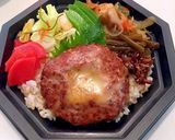 3月18日 チーズハンバーグ弁当 詰め方作り方5写真