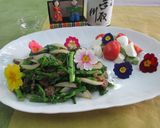 菜花と牛肉のオイスターソース炒め作り方6写真