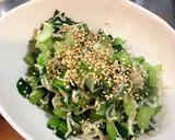 小松菜としらすのしょうゆ炒め作り方3写真