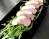 豆苗 サラダ ハム 鴨作り方4写真