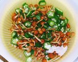 なめこおろしとオクラのポン酢味☆納豆和え作り方5写真