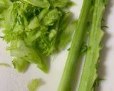 わさび菜の炒め物作り方3写真