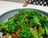 わさび菜の炒め物作り方7写真
