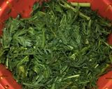 ラムと春菊とマンゴーのスパイス炒め作り方1写真