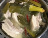 豚バラ肉の梅風味角煮・菜の花添え作り方2写真