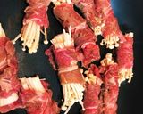 10分で完成！牛コマえのきロール焼作り方2写真