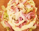 レタスとハムだけ！ざっくりサラダ作り方2写真