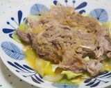 レンジで!豚こまキャベツの蒸し味噌ダレ!作り方6写真