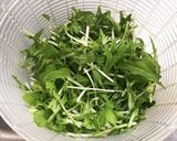 サバ缶と水菜のサラダ作り方1写真