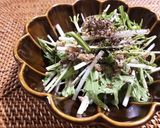 サバ缶と水菜のサラダ作り方4写真
