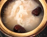 [薬膳粥]ナツメと白キクラゲの雑穀粥作り方3写真