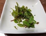 納豆にウワミズザクラの蕾の芽をトッピング作り方4写真