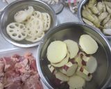 根菜ときのこのマリームあっさり鍋作り方1写真