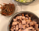 焼豚と長ネギの炊き込みご飯作り方2写真