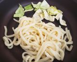 カレーヌードル残りスープでカレー焼うどん作り方2写真