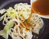 カレーヌードル残りスープでカレー焼うどん作り方4写真
